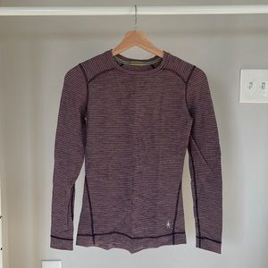 Smartwool Merino Base Layer Striped Long Sleeve Top | Women’s XS